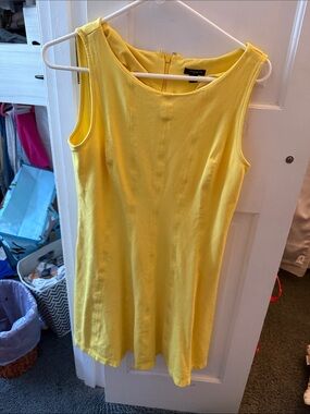 Ann Taylor Yellow Sleeveless Dress